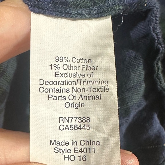 J. Crew metallic gold thread plaid half button down shirt l - Picture 8 of 8